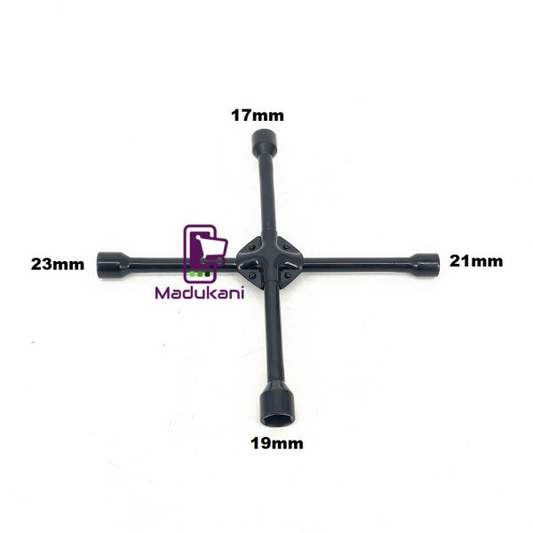 17mm 19mm 21mm 23mm Reinforced 14 Inch Cross Wheel Spanner Lug Wrench