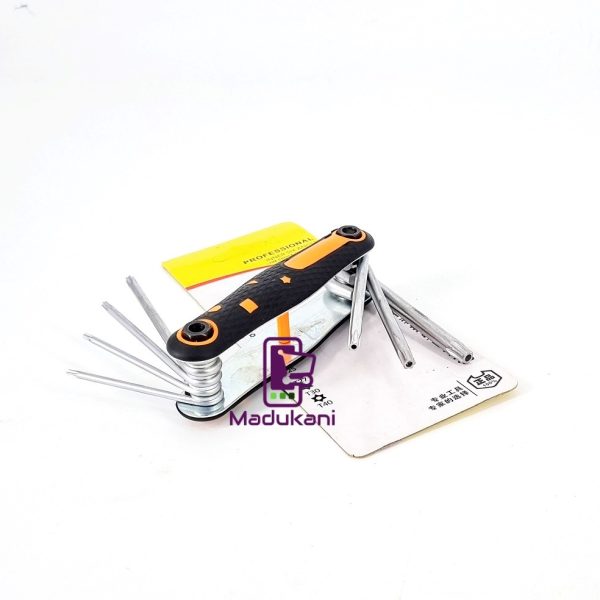 7PCS Folding Security Torx Key Set