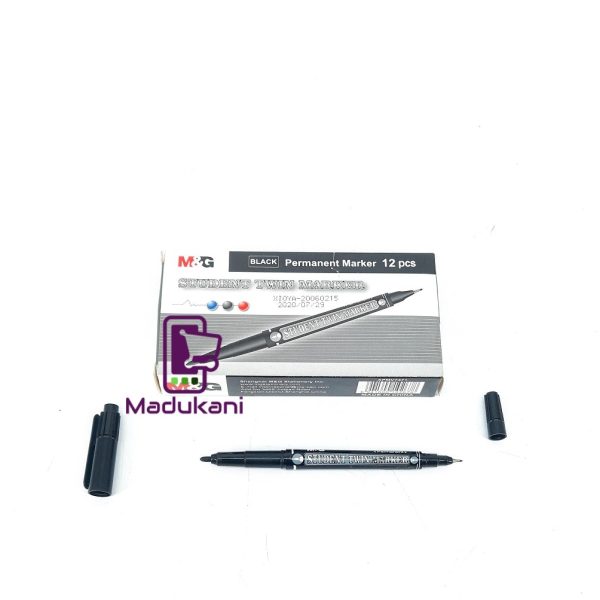 Black Twin Permanent Marker CD Markers 12PCS