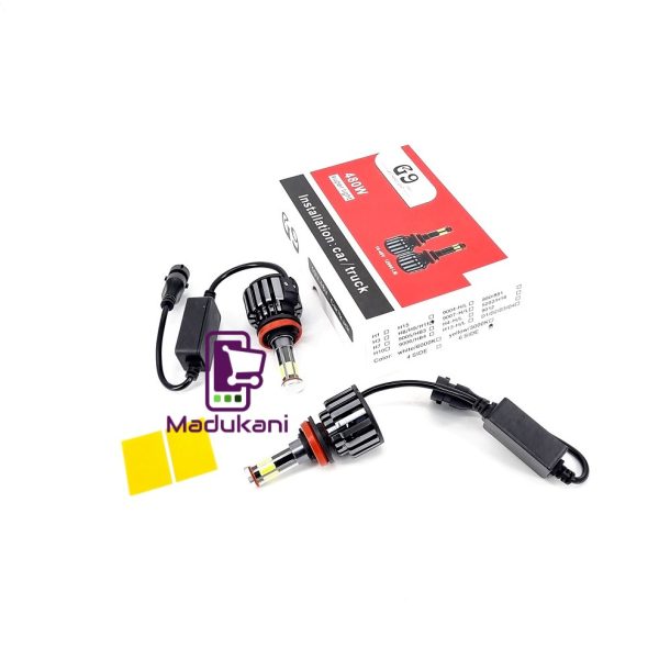 G9 H11 480W 6 Sided LED Headlight Fog Light Bulb Pair
