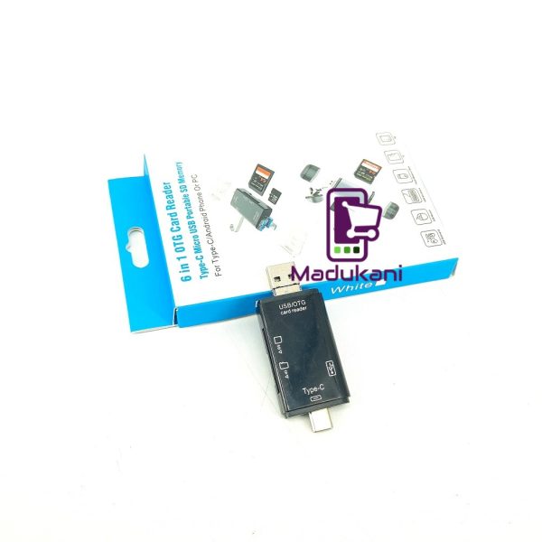 Multifunction 6 in 1 OTG SD Card Reader